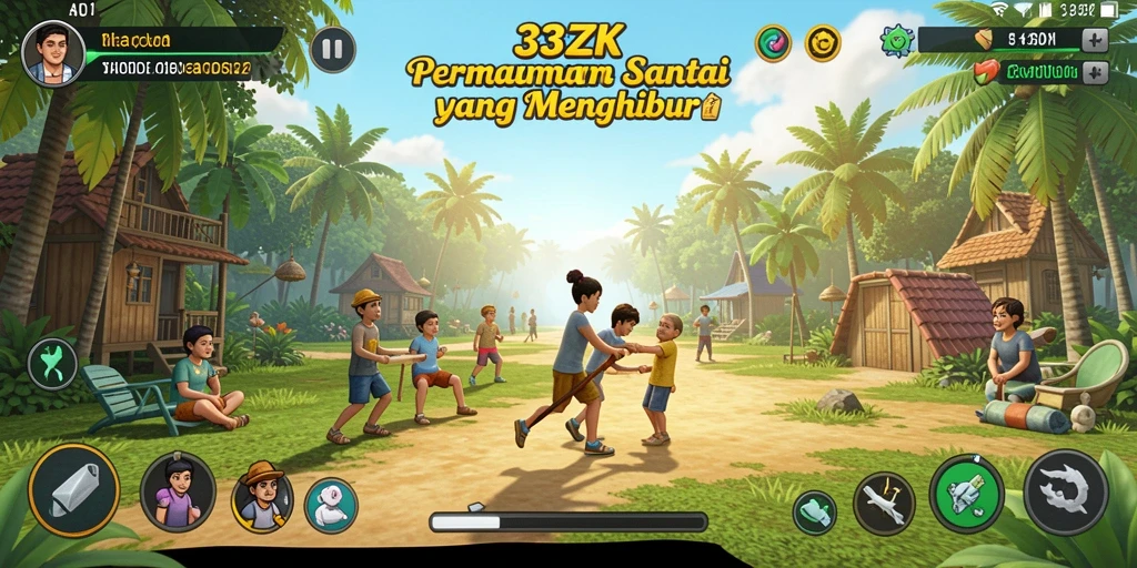 Screenshot 33ZK menampilkan gameplay santai yang menghibur.