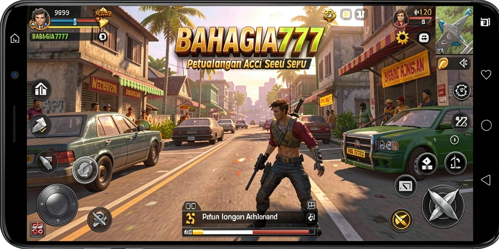 Visual gameplay intensif BAHAGIA777 yang menegangkan.