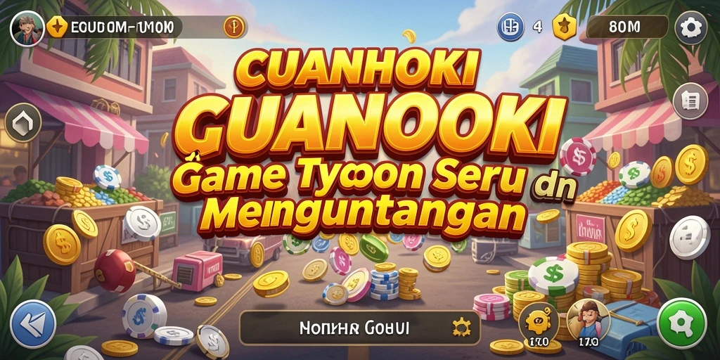 Tampilan gameplay menarik dari CUANHOKI yang menunjukkan keseruan menjadi pengusaha.