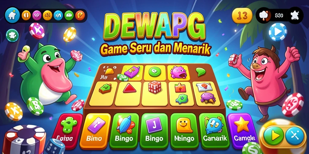 Tangkapan layar gameplay seru dari DEWAPG yang menunjukkan permainan Bingo.
