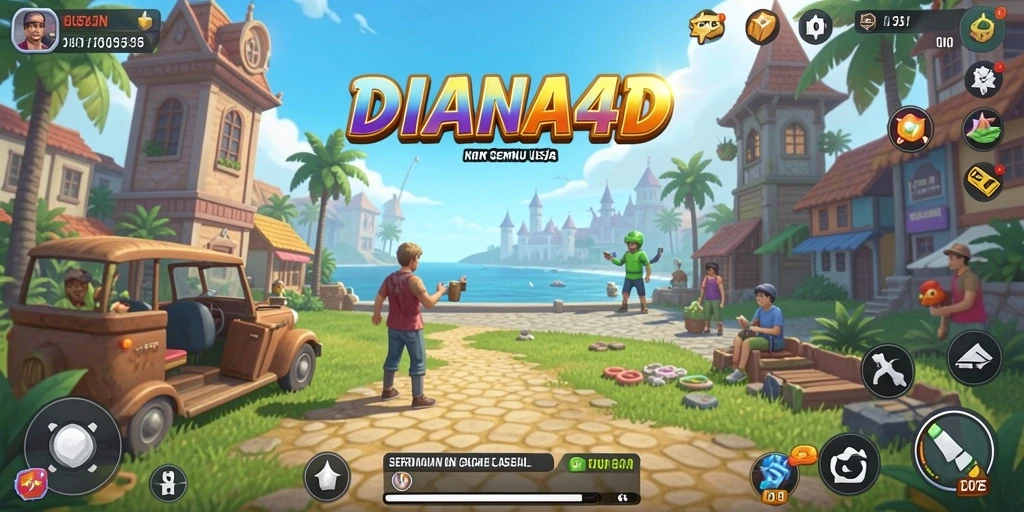 Tangkapan layar gameplay <strong>DIANA4D</strong> yang menunjukkan keseruan bermain game Casual.