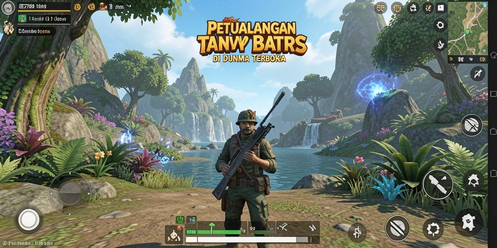 Tampilan gameplay <strong>EE789</strong> yang menampilkan dunia terbuka yang menakjubkan.