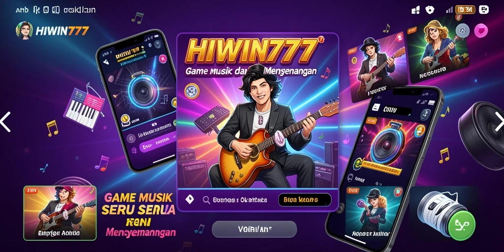 Tampilan gameplay HIWIN777 yang penuh warna dan dinamis.