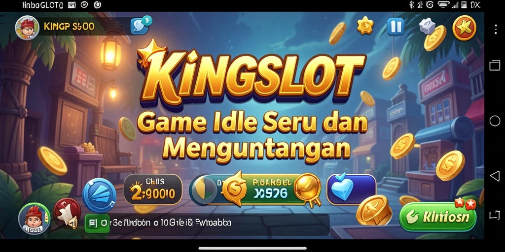 Tampilan gameplay KINGSLOT yang menarik dan penuh warna.