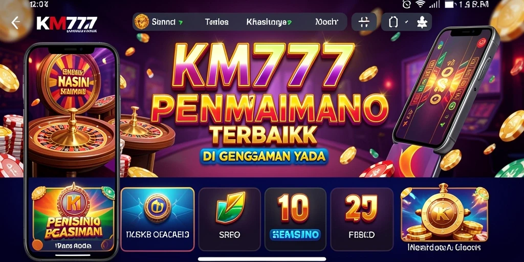 Tampilan menarik dari gameplay Kasino di aplikasi KM777.