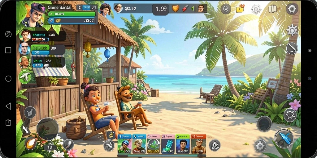 Tampilan gameplay MVP789 yang menyenangkan dan ceria.