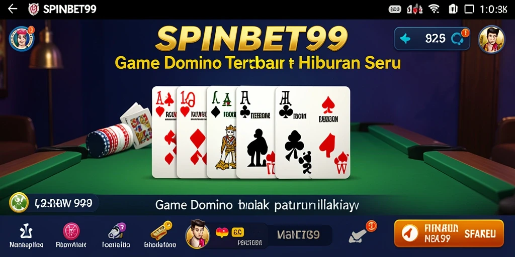 Tampilan gameplay yang menarik dari SPINBET99 dalam permainan Domino.