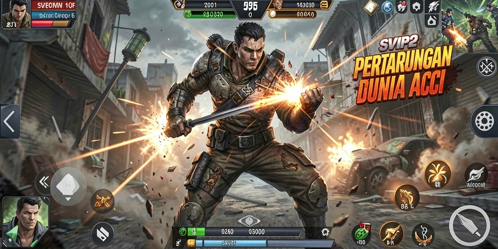 Tampilan gameplay penuh aksi dari SVIP2 yang menegangkan.